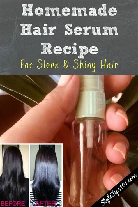 Homemade Hair Serum Recipe Shinyhair Homemade Hair Serum Homemade