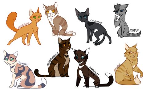 Even More Warrior Cats Design By Drakynwyrm On Deviantart