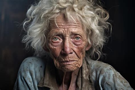Premium Photo Old Women Face Portrait