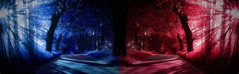 Blue And Red Dual Screen Wallpapers Top Free Blue And Red Dual Screen