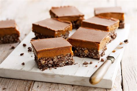This Slice Has It All Gooey Caramel Crunchy Chocolate Rice Bubbles