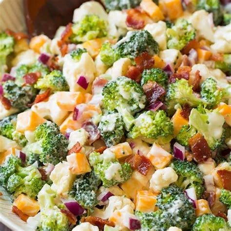 Broccoli Cauliflower Mango Cashew Salad Recipe Broccoli Walls