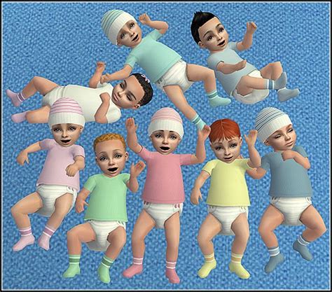 Ts2 Theraven Simple Tees And Diapers Of Infants Thesims2 Sims