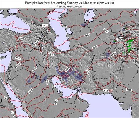Azerbaijan Precipitation For 3 Hrs Ending Tuesday 10 Aug At 430pm Irdt
