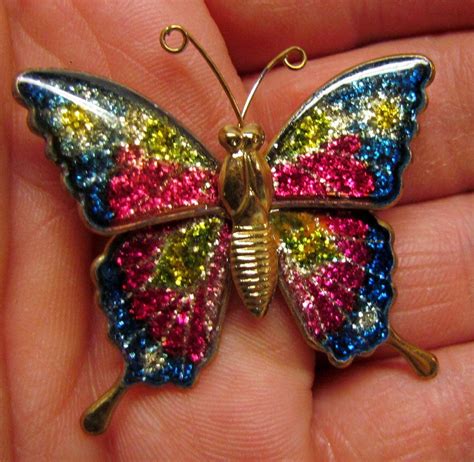 Vintage Butterfly Brooch Pin Made In Taiwan Costume Jewelry Etsy