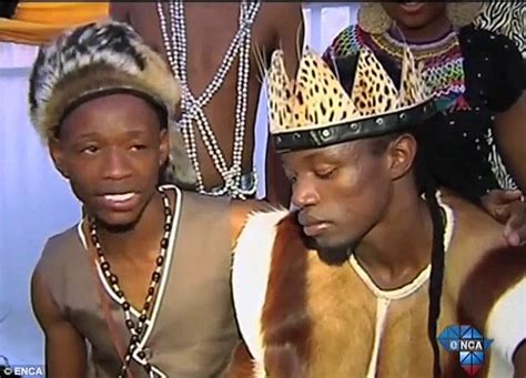 africa¿s first traditional gay wedding men make history as they marry in full tribal costume