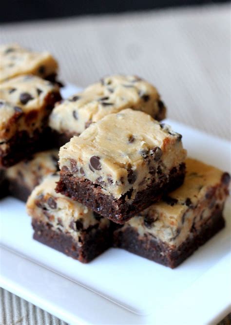 Cookie Dough Brownies Recipe Desserts Chocolate Chip Cookie Dough