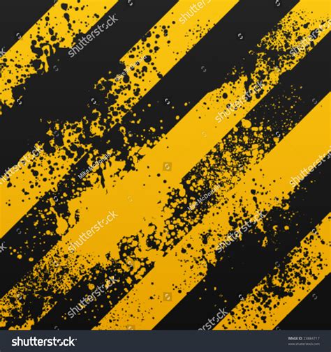 Black Yellow Warning Background Grunge Splatter Stock Vector 23884717 Shutterstock
