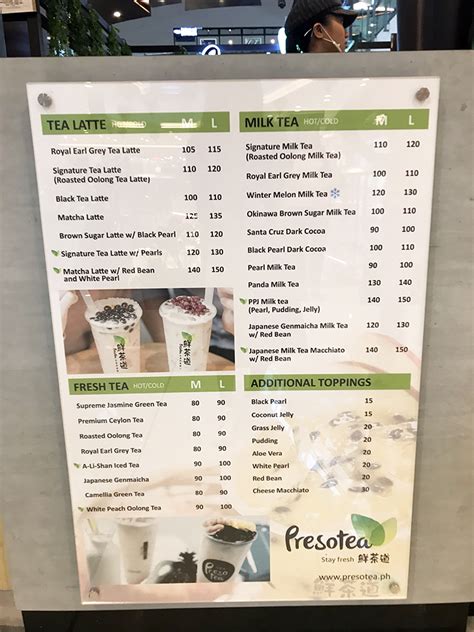Taiwan S Presotea Now Serving Brew To Order Tea In Robinsons Magnolia Drowning Equilibriums