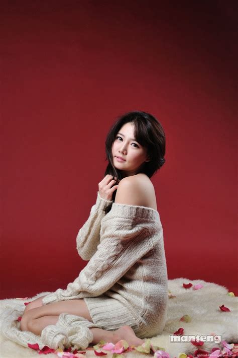 Han Ga Eun Ivory Sweater Dress ~ Cute Girl Asian Girl