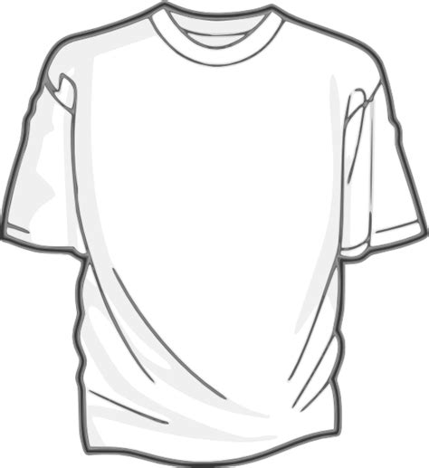 White Tshirt Plain Clip Art At Vector Clip Art Online