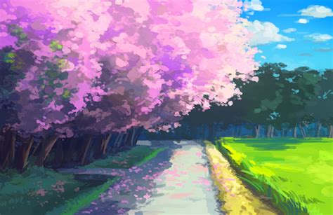 Blossom Tree Anime Wallpaper Wallpaper Japan Animaatjes 13