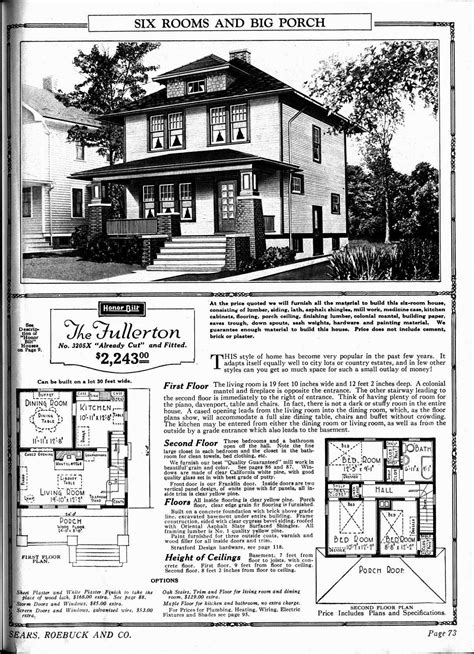 The Fullerton Sears Home I Love The Porch Sears Catalog Homes Sears