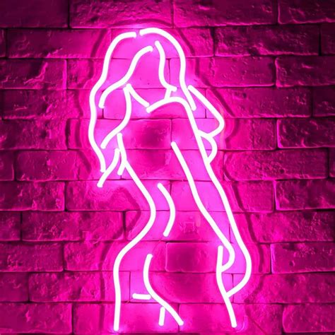Sexy Lady LED Neon Sign Pretty Girls Lady Back Night Neon Lights For