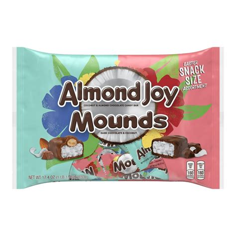 Almond Joy Mounds Coconut And Chocolate Snack Size Easter Candy