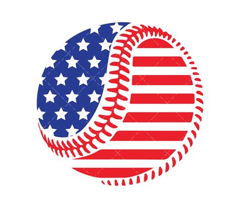 American Flag Baseball Svg Png Pdf Baseball Svg Distressed Usa Flag Svg