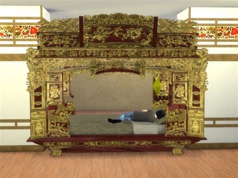 Simsworkshop Chinese Bed Frame • Sims 4 Downloads Asian Furniture