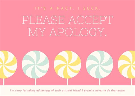 Free Printable Customizable Apology Card Templates Canva