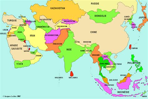 Mapa politico de asia mapa asiatico. Me gustan las Sociales: Asia. Mapa Político