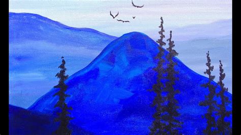 Acrylic Mountain Painting Tutorial Ivette Kinder