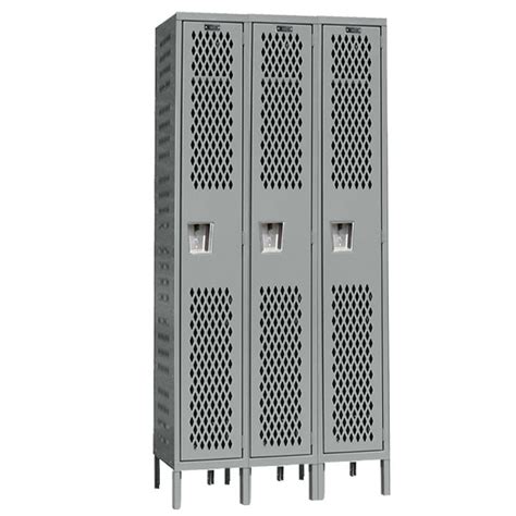 Hallowell Single Tier Heavy Duty Ventilated Lockers