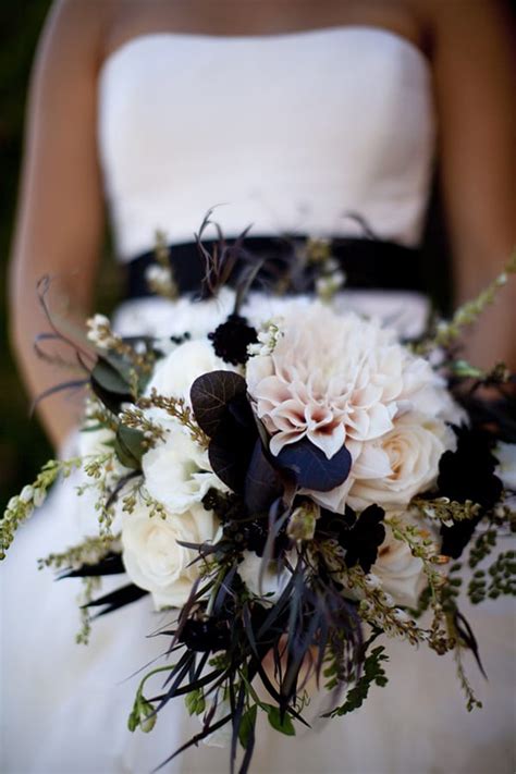 Bride bridal wedding bouquet baby breath + lilies. Wedding Wednesday : 3 Bridal Bouquets featuring Cafe au ...