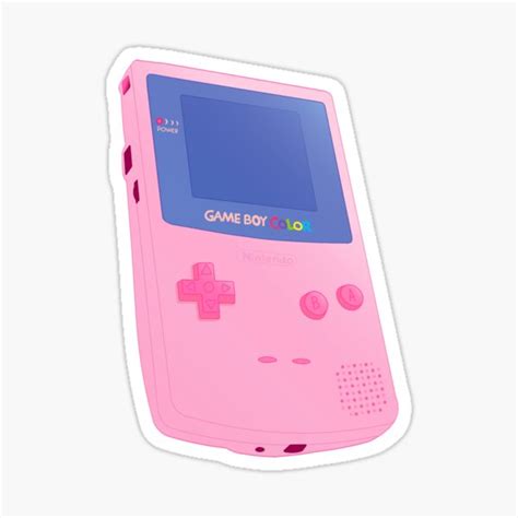 Pink Handheld Game Sticker For Sale By Finnthecoward Redbubble