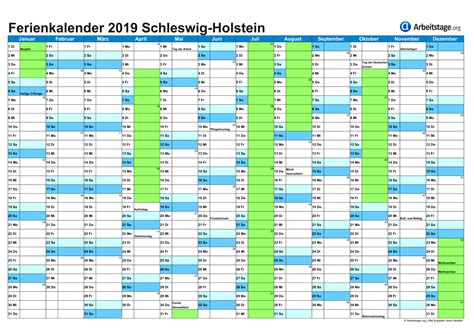 Ferientermine für die ferien 2021 incl. Ferien Schleswig-Holstein 2019, 2020 Ferienkalender mit ...