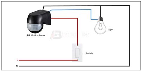 Motion Sensor Wiring Diagram Pir Sensor Circuit Electrician Idea