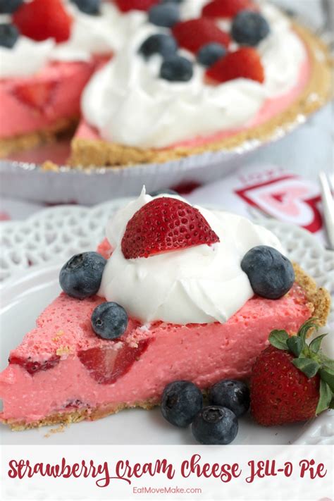 Strawberry Cream Cheese Jello Pie A Cool Refreshing Summer Pie