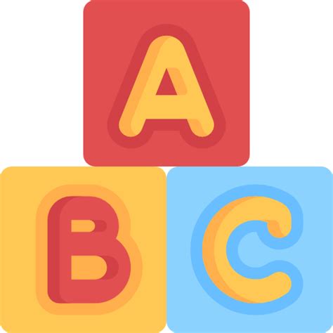 Toy Kid And Baby Childhood Blocks Abc Icon