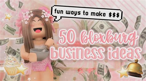 ⭐️ 50 Creative Bloxburg Business Ideas To Make Money 💸 🏩 Roleplay