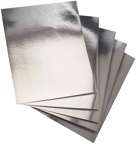 16sheets Pack Mirror Board Sheets Reflective Shiny Poster Board