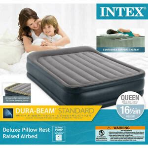 Shop intex at wayfair for a vast selection and the best prices online. Intex QUEEN Deluxe Pillow Rest Raised Blow Up Air Bed ...