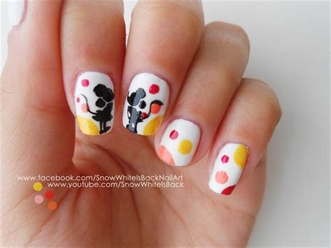 An Very Easy And Cute Disneys Mickey And Minnie Nail Art By
