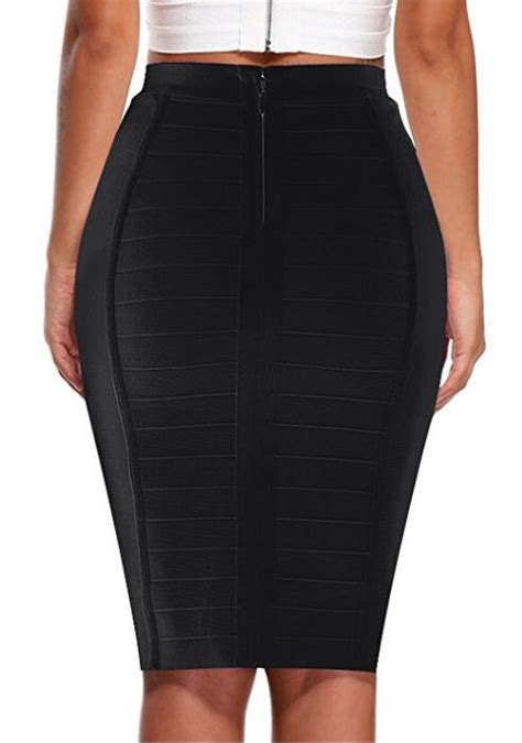 Beaukey Fashion Sexy Pencil Hl Bandage Skirt High Waist Horizontal