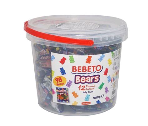Bebeto Gummy Bears 12 Flavours 12 Colours 10g X 98 Lazada Ph