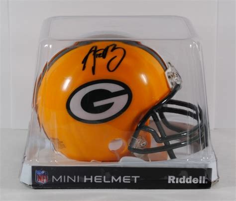 Aaron Rodgers Autographed Nfl Green Bay Packers Mini Helmet