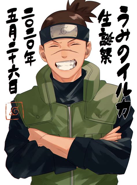 Umino Iruka Naruto And More Drawn By Mirin Coene Danbooru