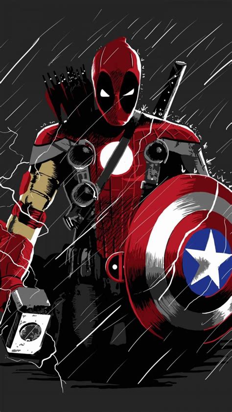 Deadpool Vs Avengers Iphone Wallpaper Iphone Wallpapers
