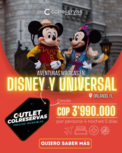 Orlando Con Parques Disney Y Universal Colreservas Agencia De Viajes