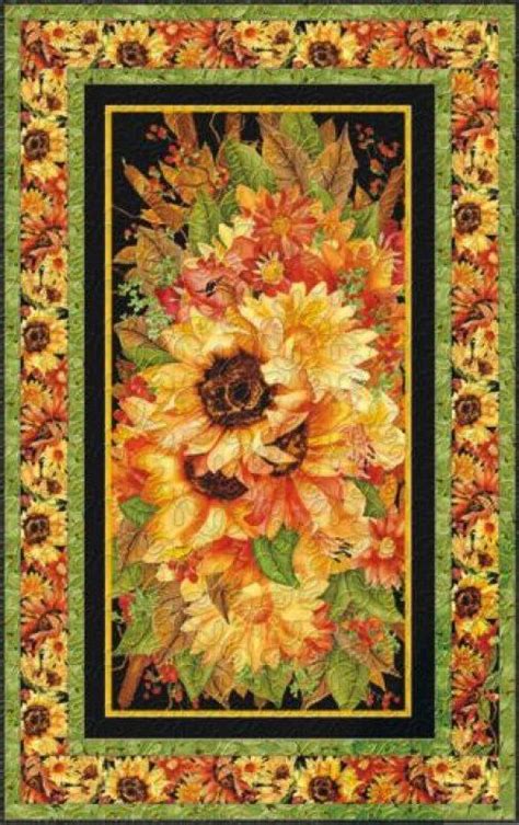 Autumn Inspirations Wallhanging Kit Fabric Panel Quilts Fall Quilt