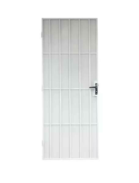 Security Screen Door 2032 X 813mm White Classic Metric Steel Frame