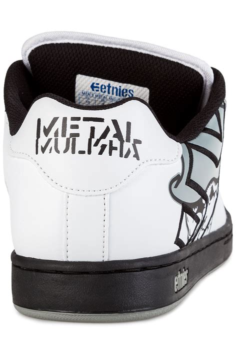 Etnies Metal Mulisha Fader Shoes White Black Grey Buy At Skatedeluxe