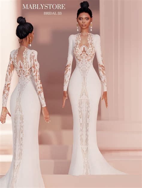Bridal 33 Mably Store Sims 4 Wedding Dress Sims 4 Dresses Sims 4