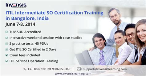 Itil Intermediate So Certification Training In Bangalore India June