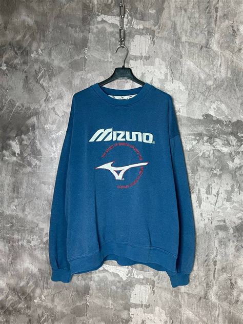 S Very Rare Mizuno Sweatshirt With Embroidered Big Logo Etsy