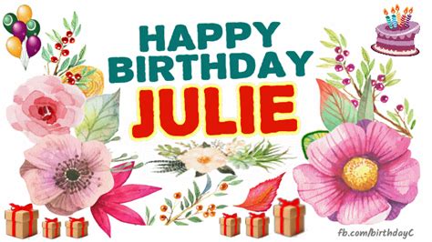 Happy Birthday Julie Image