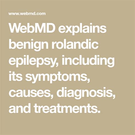 Webmd Explains Benign Rolandic Epilepsy Including Its Symptoms Causes