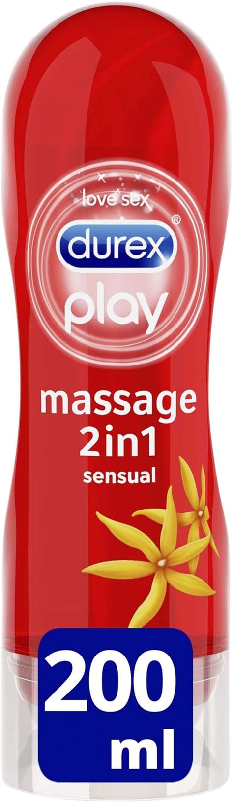 Durex Massage Lube In Sensual Lubricant Gel With Ylang Ylang Ml Amazon Co Uk Health